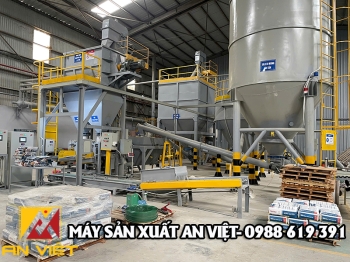 Dây chuyền sản xuất keo dán gạch 5 tấn/h